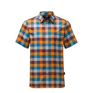 MEN'S SALE The North Face Short Sleeve‎ Road Trip Shirt Sequoia Red  XL